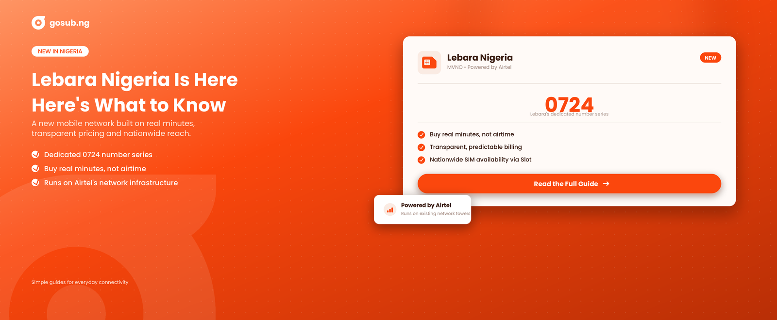 Lebara Nigeria telecom network guide