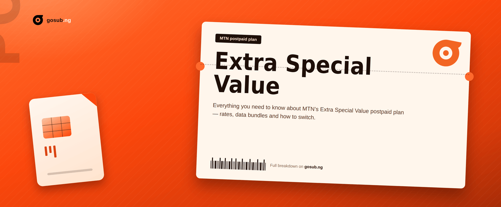 MTN Extra Special Value postpaid plan guide