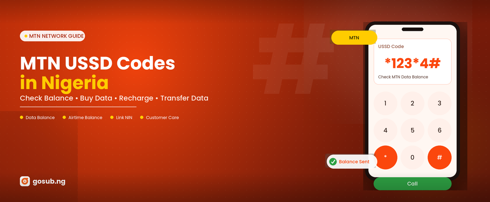 MTN USSD codes in Nigeria